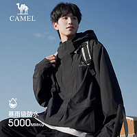 骆驼（CAMEL）户外冲锋衣秋冬三合一羽绒内胆潮牌两件套登山服 A9W218127X 黑色 男 M