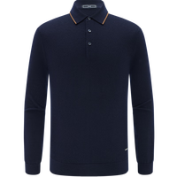 EMZ 【可机洗】羊毛衫早春男士毛衫精纺商务休闲翻领打底衫 藏青 M 170/88A 170/88A/M