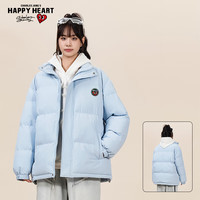 查尔斯桃心学生加厚保暖美式休闲宽松百搭防寒立领棉服情侣外套男女同款