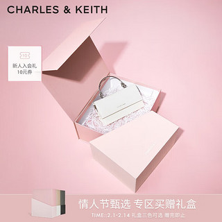 CHARLES & KEITH CHARLES&KEITH质感拎手提链条斜挎单肩小方包生日情人节礼物CK6-10840559-A