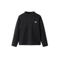 巴拉巴拉童装儿童长袖T恤男童上衣女童宝宝秋冬2024百搭宽松208424100206 黑色90001 90cm