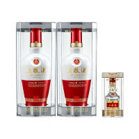 五粮液 1618浓香型白酒52度 500ml*2瓶+普五八代50ml*1瓶