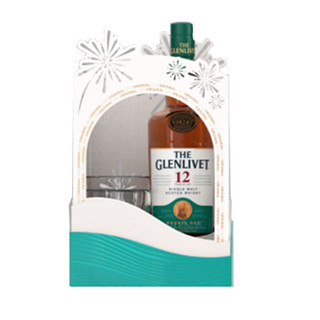 格兰威特（ThE GLENLIVET）12年陈酿 苏格兰单一麦芽威士忌 洋酒700ml 礼盒装 礼盒 【新春礼盒】12年礼盒700ml 1瓶