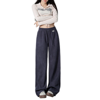 衣品天成垂感休闲裤子女高级感2025春季抽绳宽松显瘦运动长裤阔腿裤女