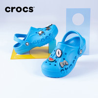 卡骆驰crocs贝雅儿童洞洞鞋男女童户外包头沙滩鞋拖鞋/207013/207012 海蓝-456 25 (150mm)