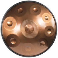 阿萨斯手碟鼓10音手工HanDpan专业钢舌鼓可打击乐器 金色