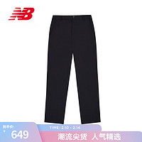 new balance NB官方25新款男款运动裤潮流百搭舒适梭织长裤 BK NTF18071 M