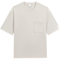 GXG男装 零压系列坑条面料速干短袖T恤男士 24年夏 米灰色 190/XXXL