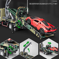 赟娅儿童合金自卸车玩具吊臂平板拖车男孩运输工程车玩具车新年礼物 吊臂自卸车(送小箱子)