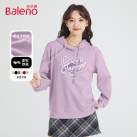 班尼路(Baleno)套头连帽卫衣女2025年春秋季薄款宽松休闲小个子外套上衣