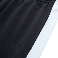 鸿星尔克儿童裤子男童秋季长裤舒适亲肤儿童运动裤女童针织裤 正黑/温莎蓝-男童 165