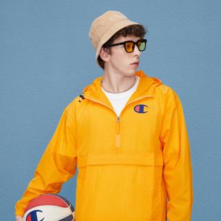 Champion【品牌】秋冬袖边胶印草写LOGO拉链套头夹克时尚休闲系列