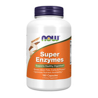 诺奥（NOW）超级酶消化酶胶囊Super Enzymes酵素蛋白酶促进消化代谢美国 酵素酶胶囊 180粒/瓶
