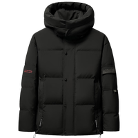 雪中飞 SNOWFLYING90绒羽绒服男士可脱卸帽加厚时尚休闲秋冬保暖防寒外套男