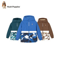 暇步士(Hush Puppies)童装儿童男大童冬季加厚摇粒绒三防厚外套保暖舒适休闲百搭风衣