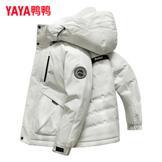 鸭鸭（YAYA）王一博同款羽绒服男2024冬季加厚情侣户外防风防寒派克服保暖外套