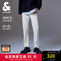 杰克琼斯 杰克·琼斯（JACK&JONES）25年男装903直筒牛仔裤男春夏季高弹力白色裤子潮流简约休闲男裤 A07米白色 常规 XS (165)