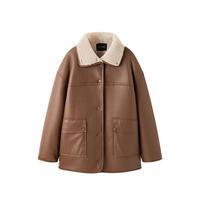 【翻领外套】冬机车服都市休闲街头外套女
