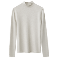 AMII2024秋冬简洁通勤基础款百搭半高领修身毛衣女显瘦长袖上衣 穹灰 2XL (175) 175/96A/XXL