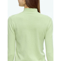 AMII2024秋冬简洁通勤基础款百搭半高领修身毛衣女显瘦长袖上衣 灰绿 XL (170) 170/92A/XL