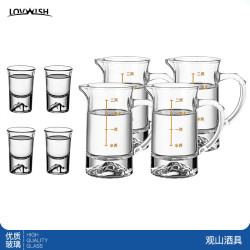 乐唯诗 观山系列 白酒杯 480ml 观山4壶4杯