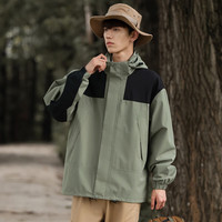 蒙讴运动三防外套男女2024秋冬户外休闲潮流拼色夹克登山服