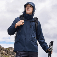 拓路者(Pioneer Camp)硬壳冲锋衣男户外徒步秋季防水夹克爬山登山服外套 藏青色 L