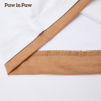 PawinPaw卡通小熊童装2025年春夏男女宝圆领宽松长袖T恤百搭 Ivory象牙色/39 80 cm