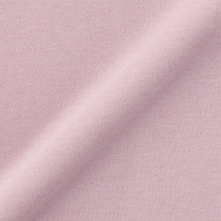 MUJI 无印良品 起毛双罗纹织 长袖T恤 烟熏粉色 4A