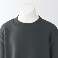 無印良品 MUJI 無印良品  大童 柔软毛圈 束腰长上衣 儿童童装 CBK32A2S 炭灰色 130