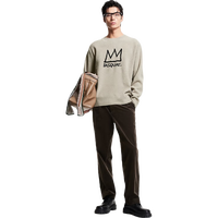 杰克·琼斯(JACK&JONES) BSQ联名秋季宽松圆领舒适雪尼尔面料保暖针织衫毛衣224313016