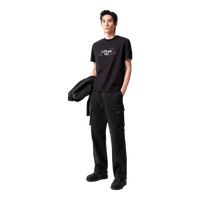 杰克·琼斯(JACK&JONES) 云朵印花情侣同款半袖直筒圆领纯棉短袖T恤男装224201077