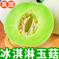 生鲜 正宗玉菇甜瓜新鲜头茬冰淇淋 新鲜水果当季香甜  9斤(8.5-9斤净重)