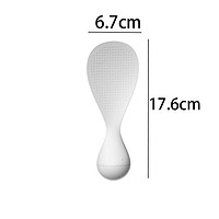 ZKHE 不倒翁米饭勺 家用厨房用具 白色