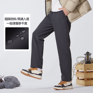 骆驼（CAMEL）男装梭织休闲裤男冬季加绒保暖弹力防泼水软壳长裤子M14CD05630