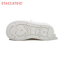 思加图童鞋儿童小白鞋春秋季女童软底板鞋中童运动鞋男童低帮休闲鞋子潮 O97476