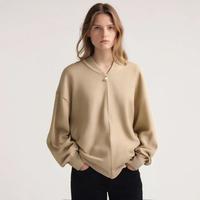 ZARA【时髦精致风】女式法式纯色细闪宽松时尚减龄气质大衣外套