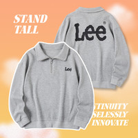 李 Lee【华夫格】春秋装男童卫衣女童中大儿童卫衣半拉链套头上衣亲子新