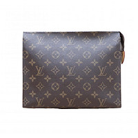 LOUIS VUITTON 路易威登 中古95新LV/路易威登手拿包Poche26号洗漱包老花PVC