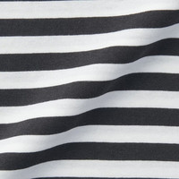 無印良品 MUJI(無印良品 )婴童 圆领 条纹短袖T恤 童装 宝宝t恤 儿童童装 CCE03A3S 炭灰色条纹 90