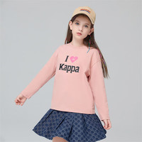 Kappa Kids背靠背卡帕童装男卫衣儿童长袖春秋运动上衣时尚T恤