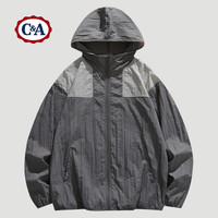 C&A连帽男防晒衣夏季轻薄透气upf50日系潮流休闲防晒服外套