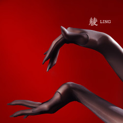 绫 天生丝滑绫lingerie「流纱」凝脂™5D超薄丝袜手套性感油亮黑丝cos手套女 Black黑色 均码 -凝脂™5D
