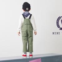 【Mini亲子】迷你巴拉 MINI BALA 男女童亲子装工装风背带裤儿童裤子