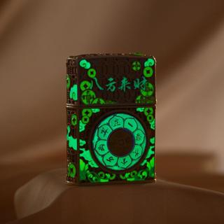 ZIPPO 之宝 夜光珐琅 八方来财 含油套装 打火机