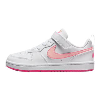 NIKE 耐克童鞋男女童休闲板鞋COURT BOROUGH魔术贴儿童运动鞋  28 【建议脚长17cm】