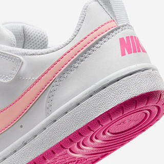 NIKE 耐克童鞋男女童休闲板鞋COURT BOROUGH魔术贴儿童运动鞋  28 【建议脚长17cm】