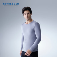舒雅(Schiesser)舒雅男士圆领保暖上衣3A抗菌针织长袖秋衣E5/22104Q 绿色7601 2XL 【90-100公斤】
