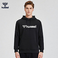 百亿补贴：hummel 男式经典LOGO连帽简约纯色透气运动休闲套头卫衣205591CN