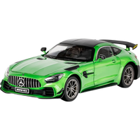 黑曼巴1:18奔驰AMG绿魔GTR车模摆件跑车金属模型合金声光 绿色